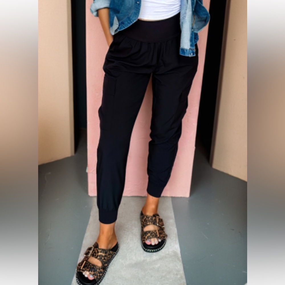 Women's Black Jogger Pants - Comfortable Casual Wear